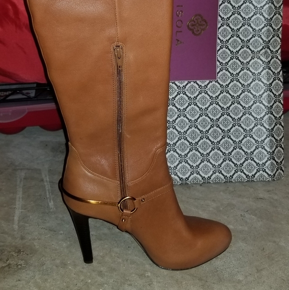 Isola knee high leather boots - Picture 1 of 3